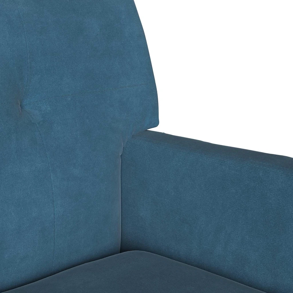 Panca Chesterfield Blu 112 x 65,5 x 75 cm Velluto