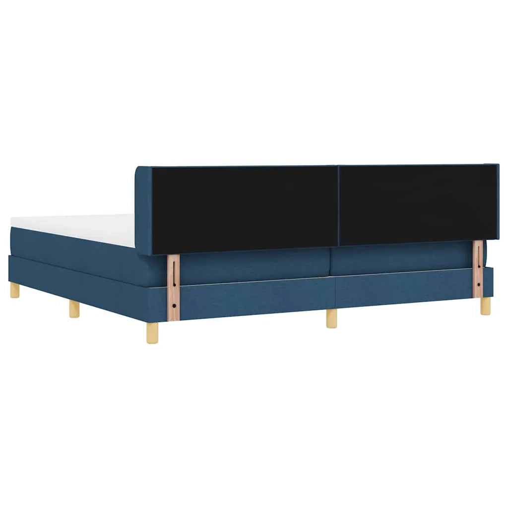 Letto a molle con materasso Blu 200 x 200 cm Tessuto 3341383