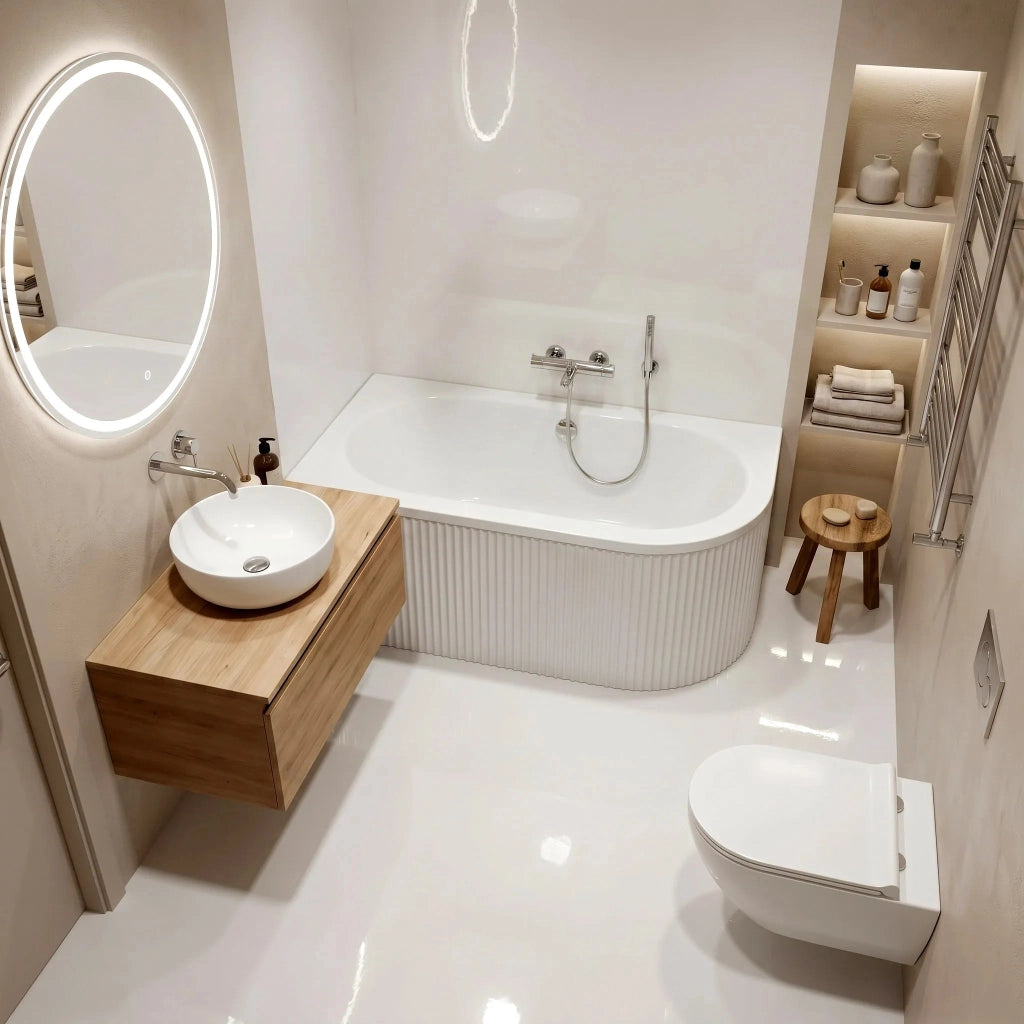 Vasca Bagno Rea Orion Stripe Right 150cm