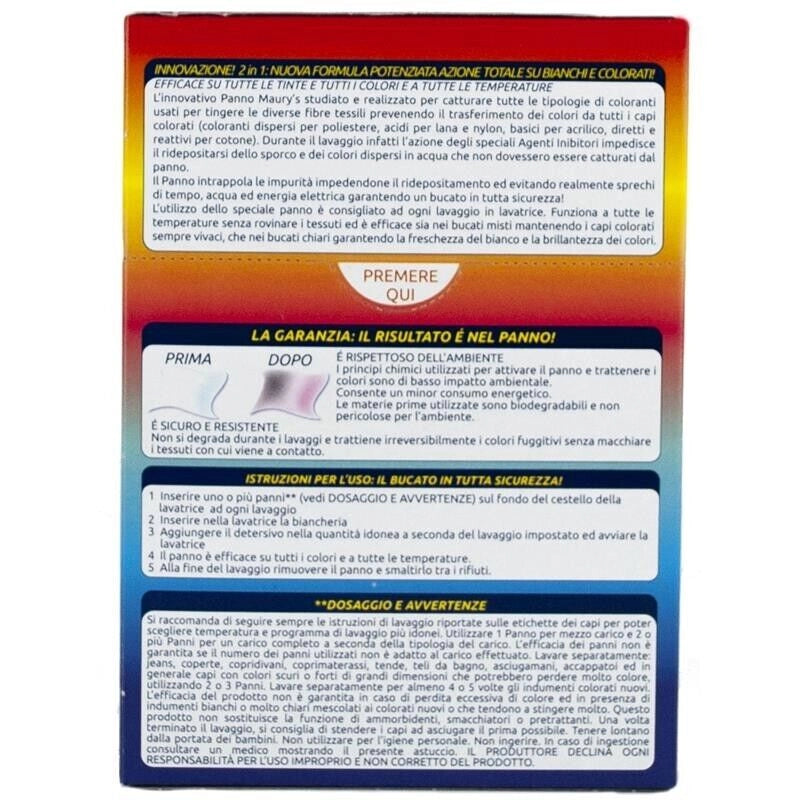 MAURY'S CATTURA COLORE PER LAVATRICE 30+4PZ