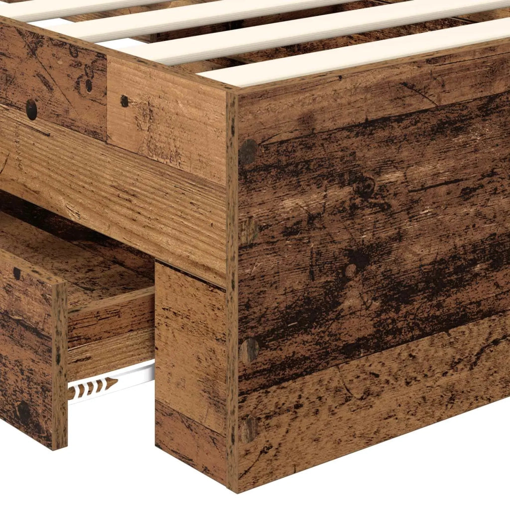 Struttura del letto-Giroletto Legno vecchio 90 x 190 cm Legno multistrato 722580