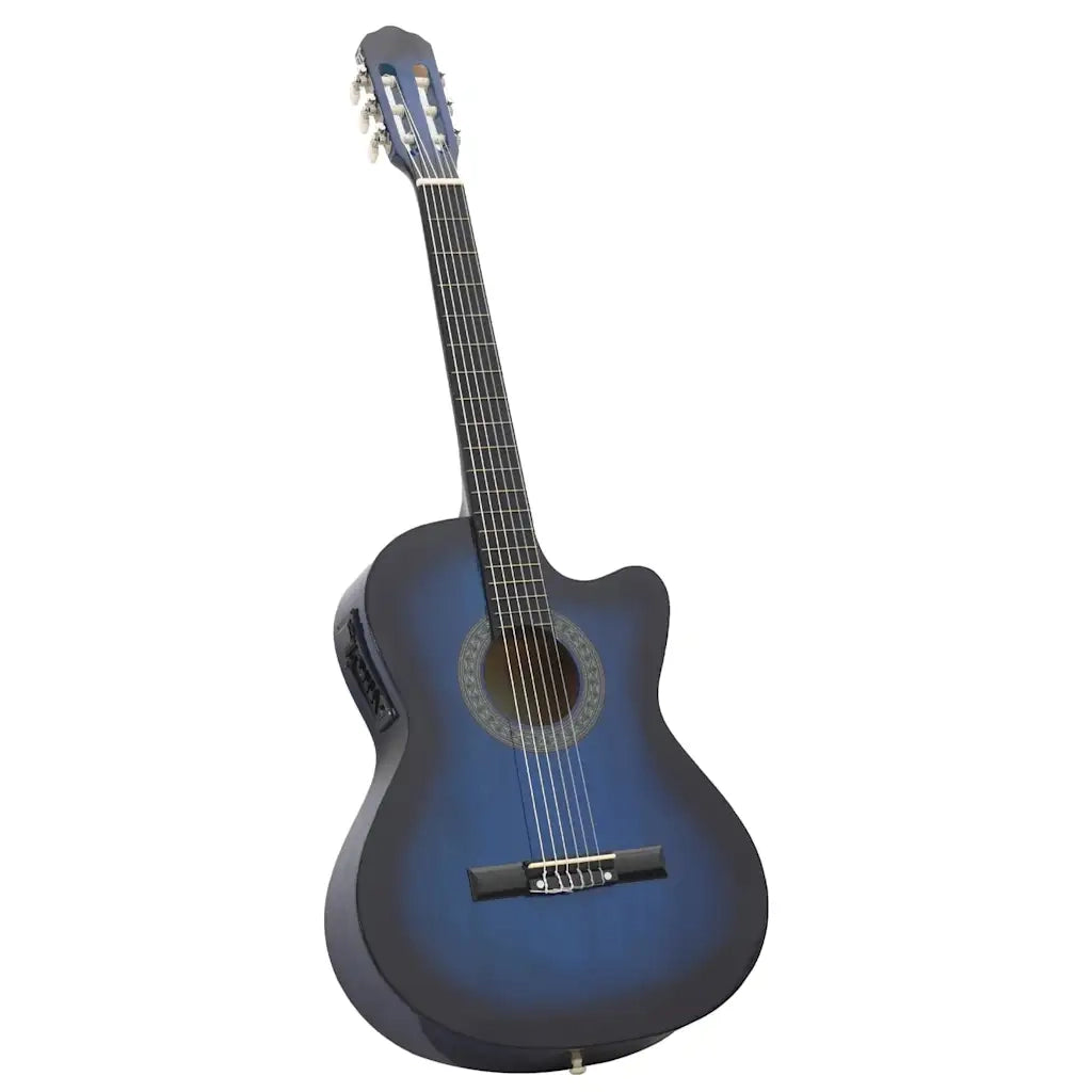Set Chitarra Western 12 pz con Equalizzatore e 6 Corde Blu 70141