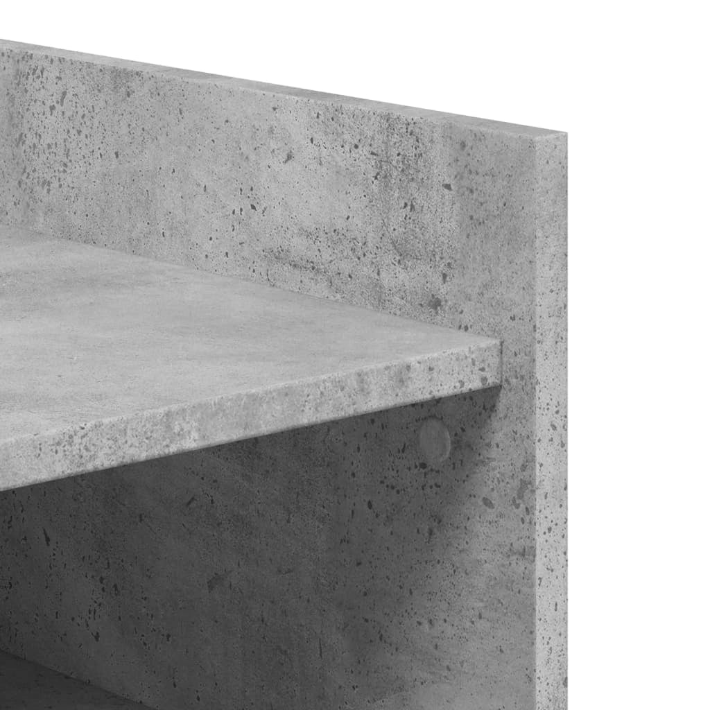 Scarpiera mobiletto portascarpe mobile per ingresso/corridoio/soggiorno 52 x 37,5 x 100 cm legno ingegnerizzato grigio 02_0021816