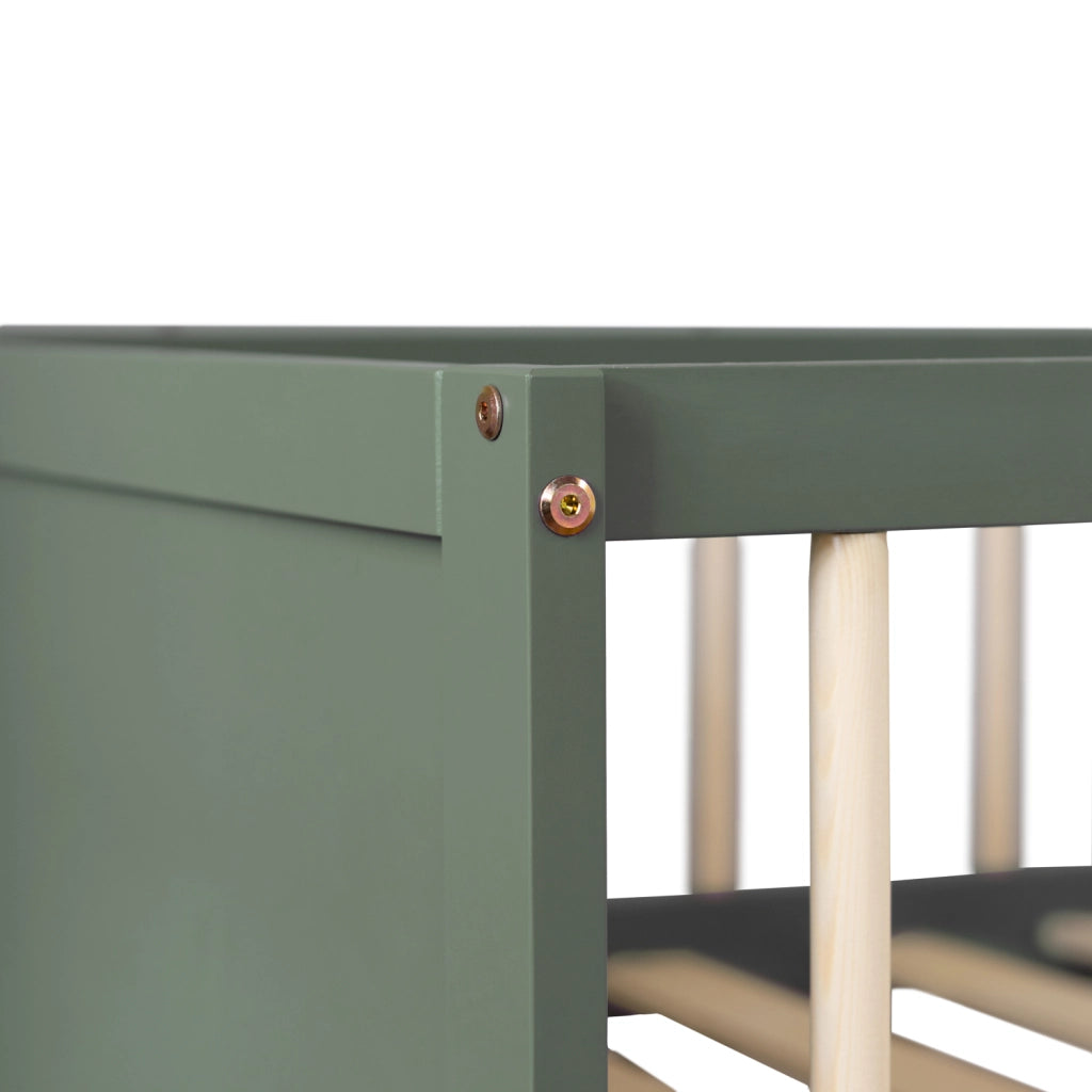 Letto per bambini 190x90cm verde con cassetti ADAM