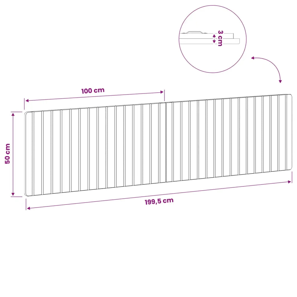 Testiera da Muro ZWOLLE Bianco Legno ingegnerizzato 896485