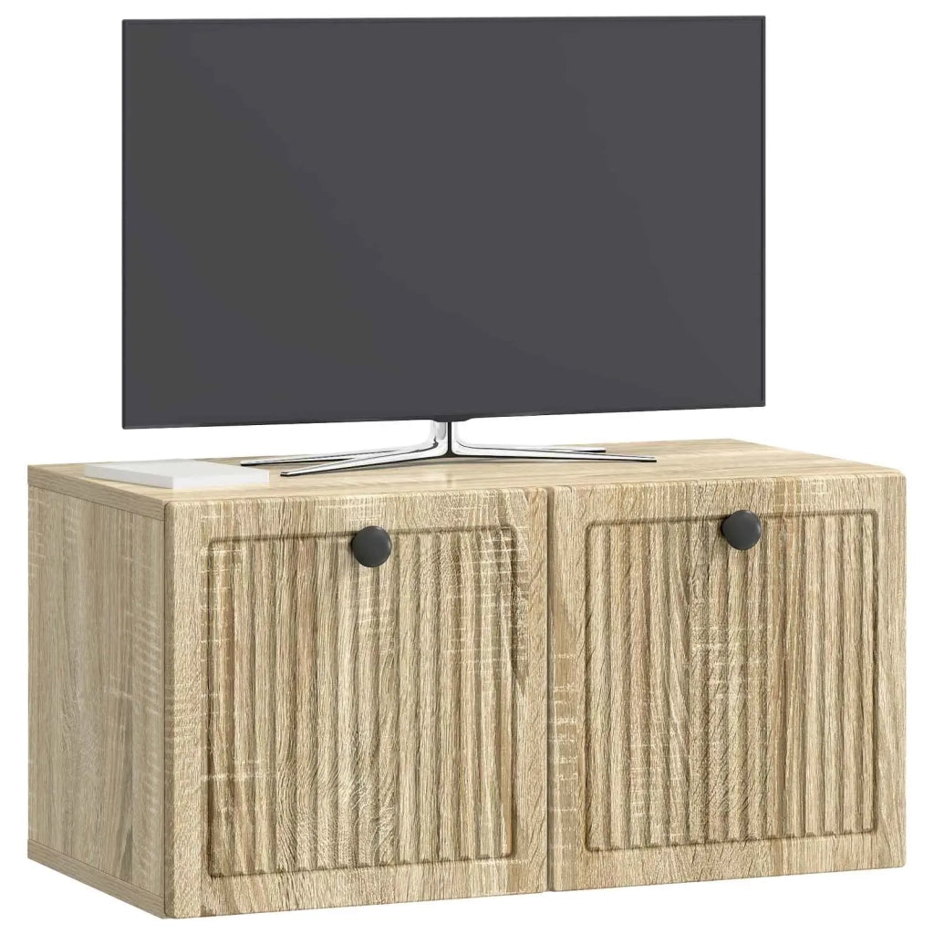 Mobile TV da Muro | Armadietto TV | Mobile Porta TV Rovere Sonoma 59,5 x 31 x 30 cm