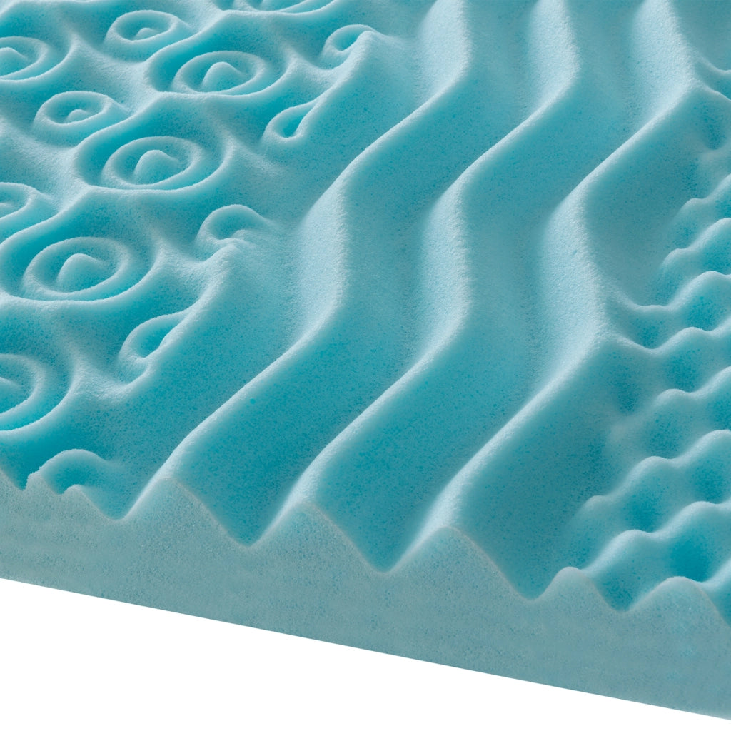 Topper Matrimoniale 180x200 in memory foam 5 cm con rivestimento in aloe vera sfoderabile - 9 Zone di Comfort