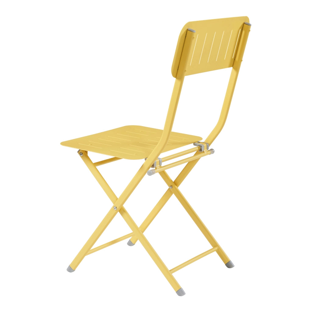 Set Sande di 2 Sedie Pieghevoli - Giallo [en.casa]