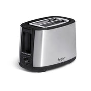 Tostapane doppio in acciaio nero matte 750w