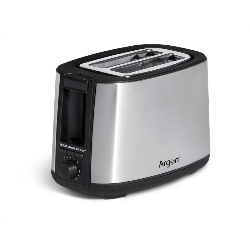 Tostapane doppio in acciaio nero matte 750w