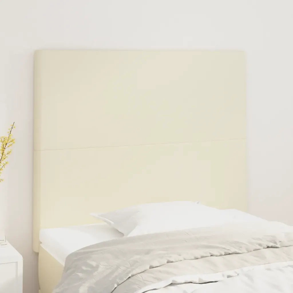 Testiera | Testata Crema 80x5x118/128 cm Similpelle