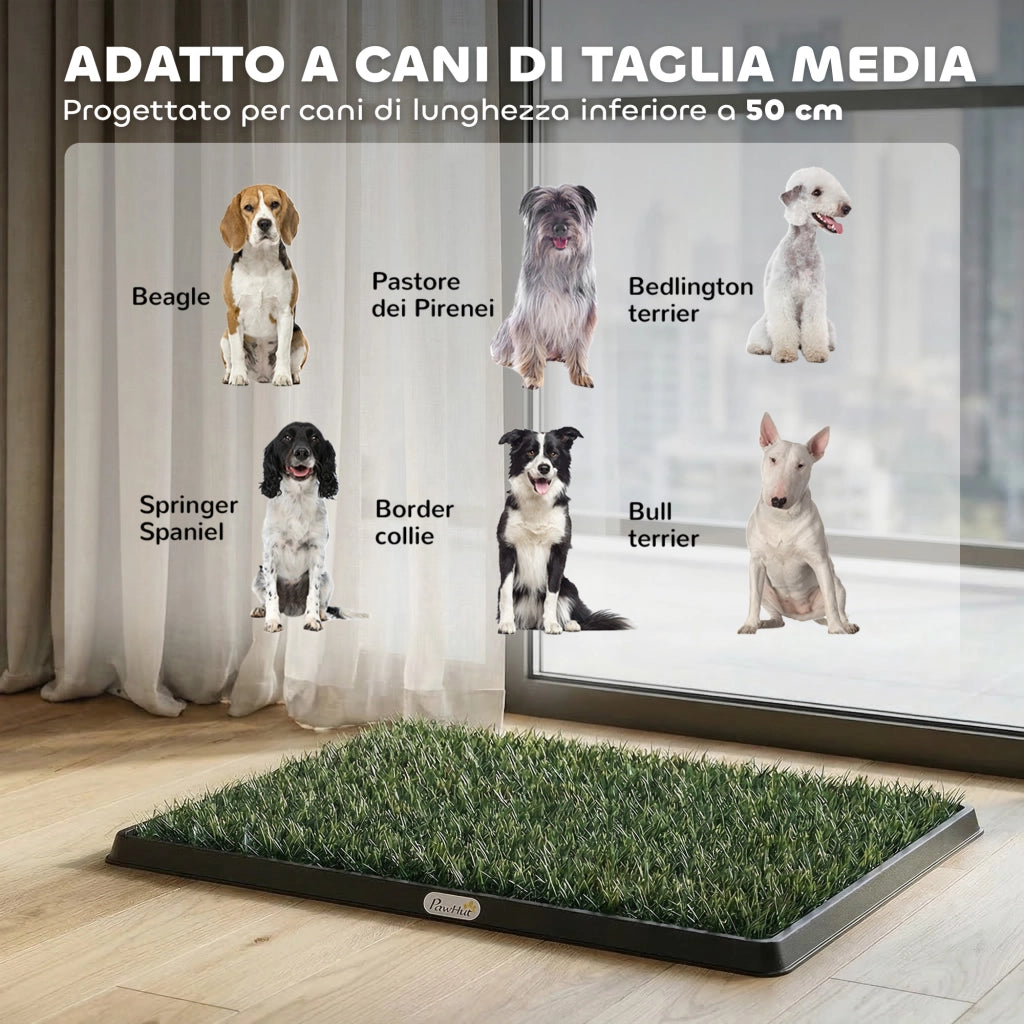 Tappetino Erba Sintetica per Cani ¨C Minimal ¨C 76x50.5 cm