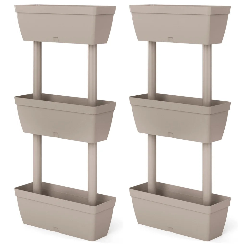 Fioriere da Giardino 6 pz Grigio Talpa 151825
