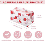 Set di contenitori trasparenti - set da 4 - impermeabili - per scuola e cosmetica