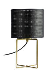 Lampada da tavolo loft nero-oro LoftShade E27 Luminex