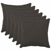 Federa 6 pcs HEERLEN Grigio Scuro 30 x 30 cm Bouclé 907456