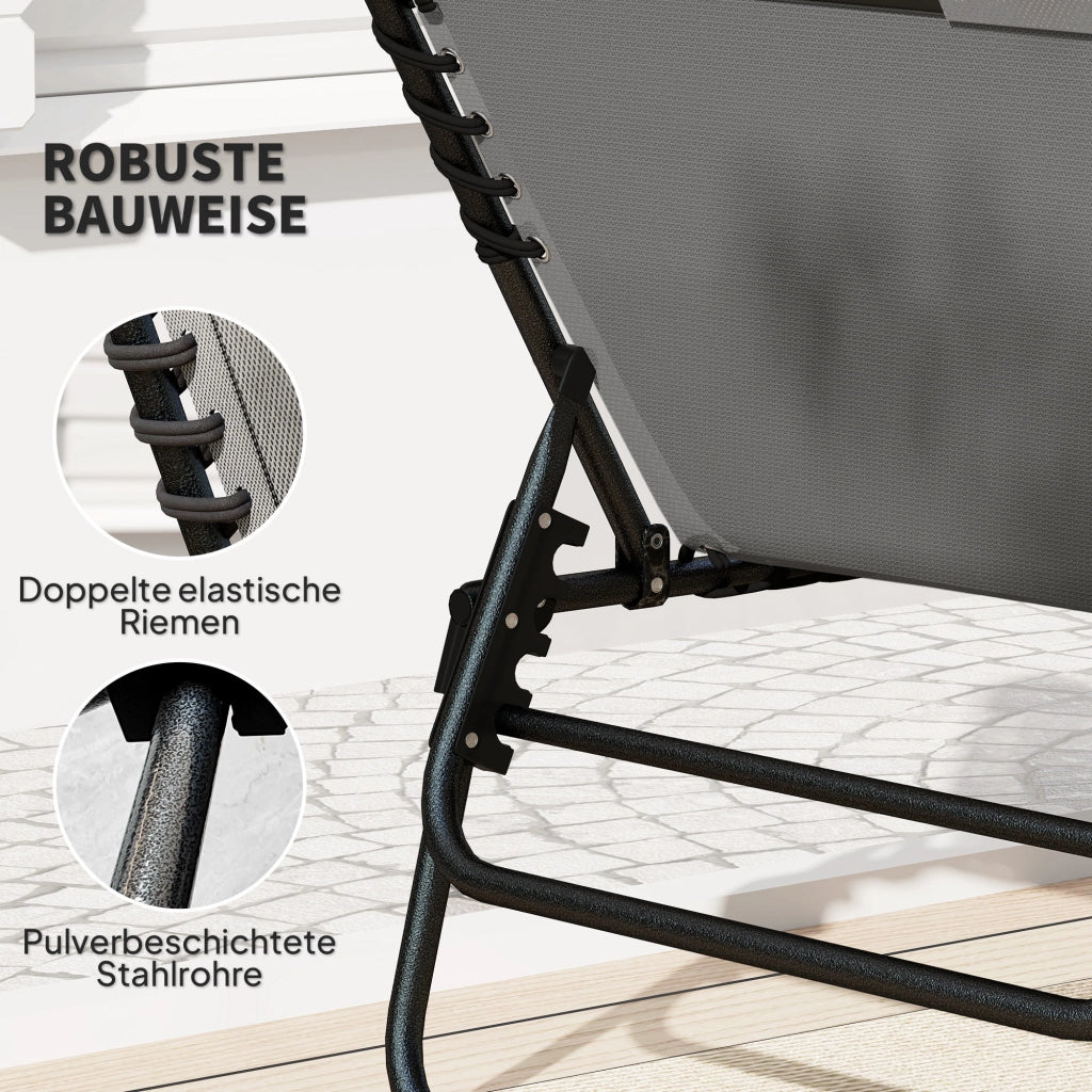Sdraio Poltrone Lounge con Cuscini ¨C Minimal ¨C Grigio Polyrattan