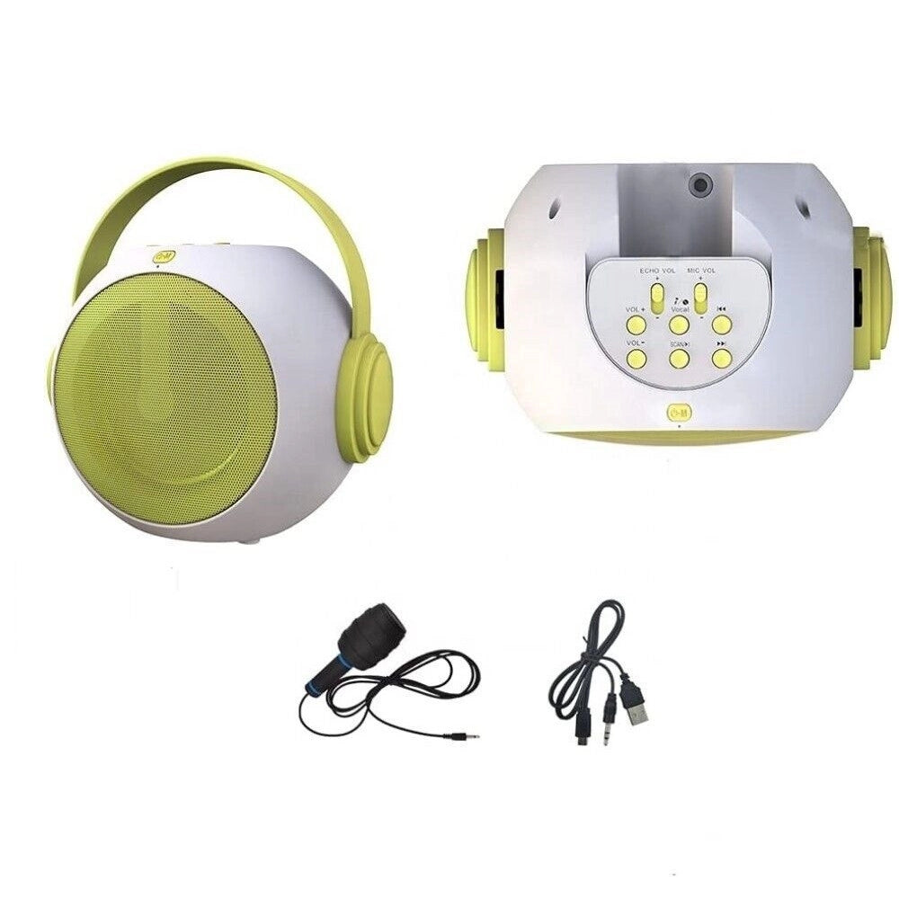 Trade Shop - Cassa Bluetooth Altoparlante Karaoke Con Microfono Aux Usb Micro Sd Q-yx500 -