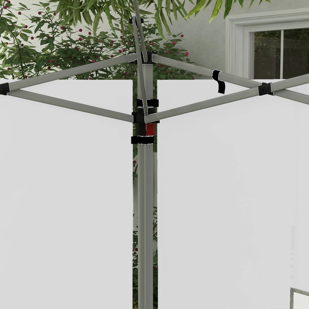 Pannelli laterali per tenda da giardino 3x3m con finestra ¨C Minimal ¨C 295x195cm bianco