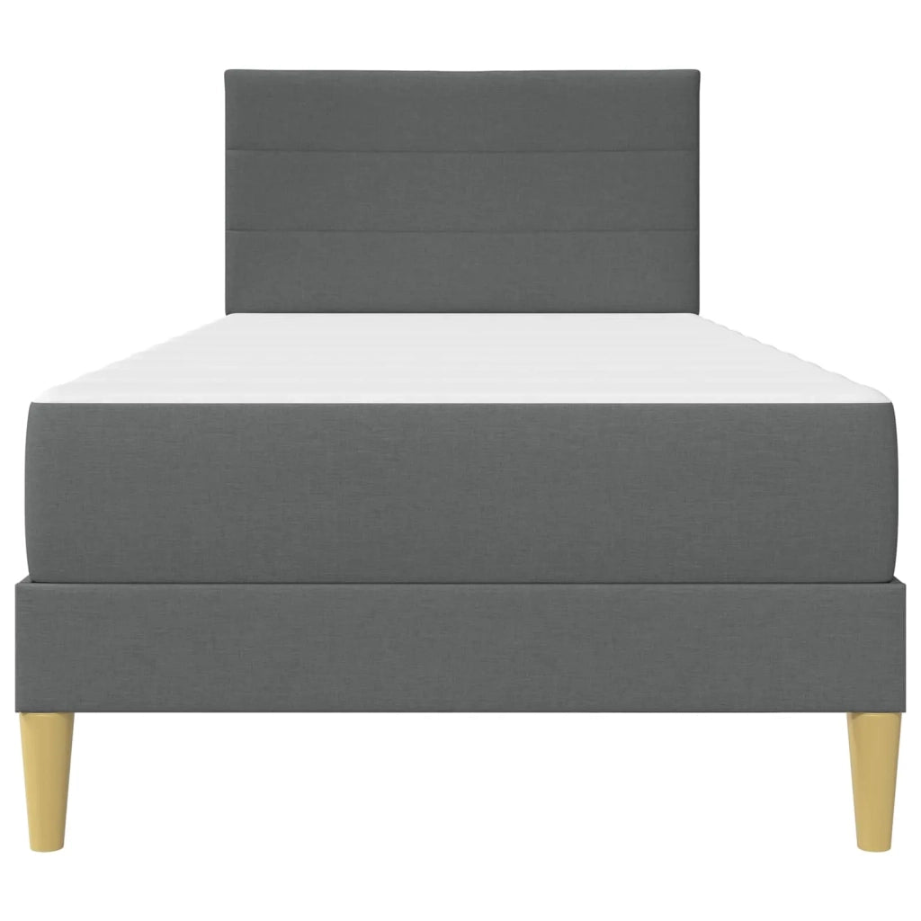Struttura del letto Grigio scuro 90 x 190 cm Poliestere 3414930