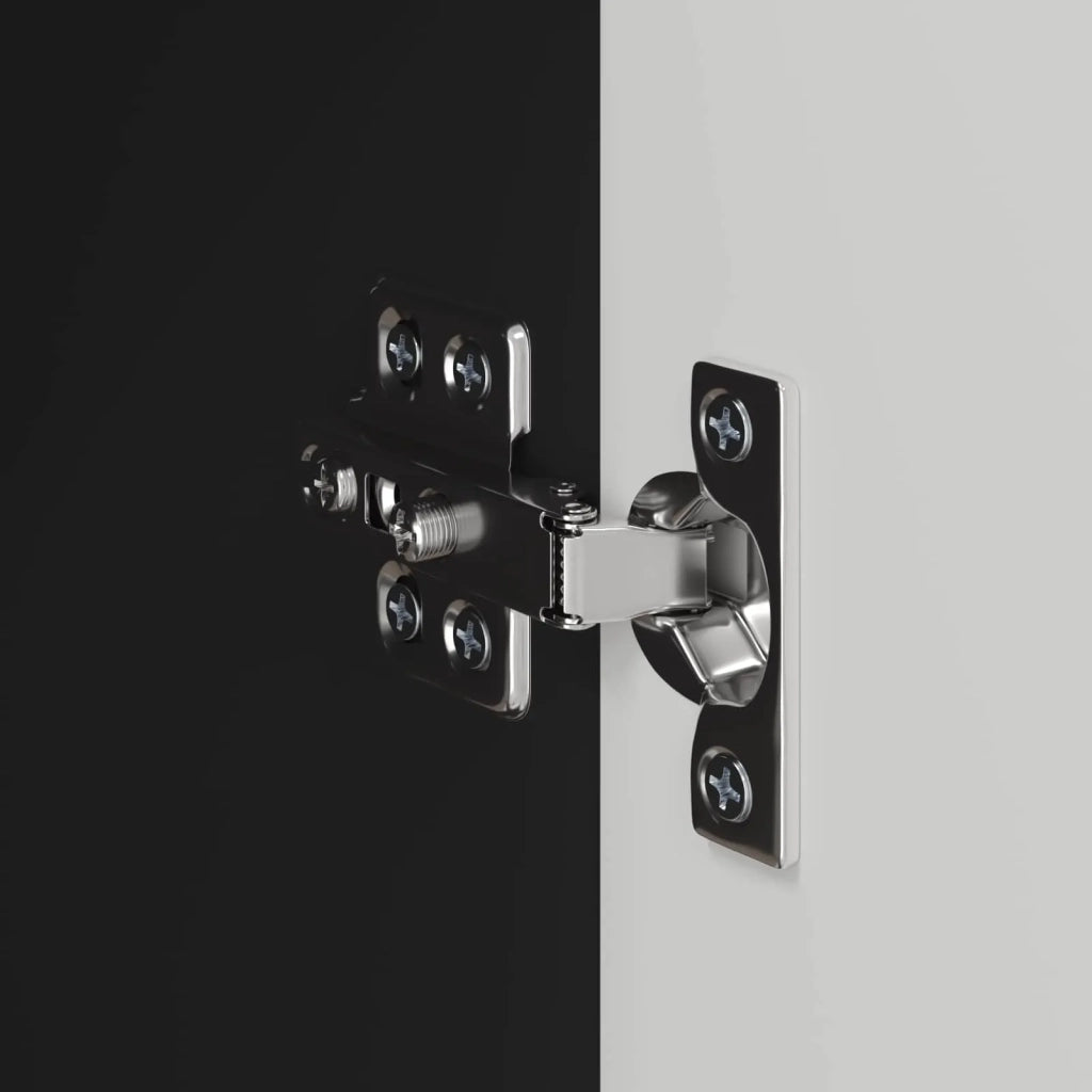 Mobile TV da parete 2 pcs Nero 59,5 x 31 x 40 cm 892332
