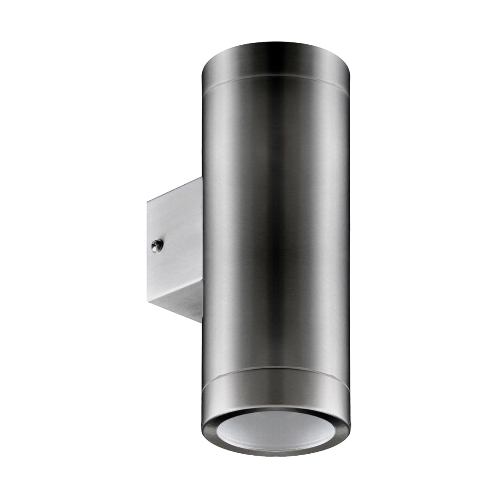 Applique esterna moderna 21cm cromo satinato 2xGU10 IP54