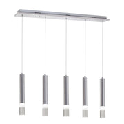 Lampada sospensione Milagro Ice ML323 LED 25W cromo
