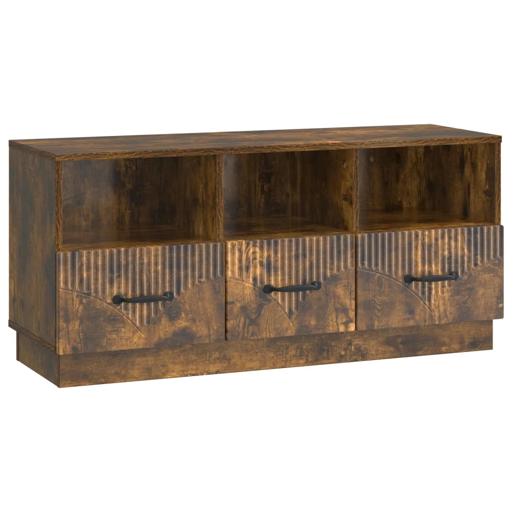 Mobile TV-Credenza per TV Rovere Fumo 102 x 34,5 x 47 cm Legno ingegnerizzato 676897
