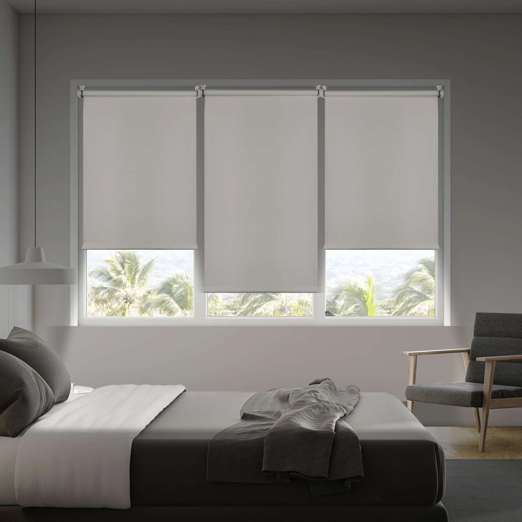 Tenda a Rullo Oscurante installazione senza foratura EasyFix Ecru 45x180 cm