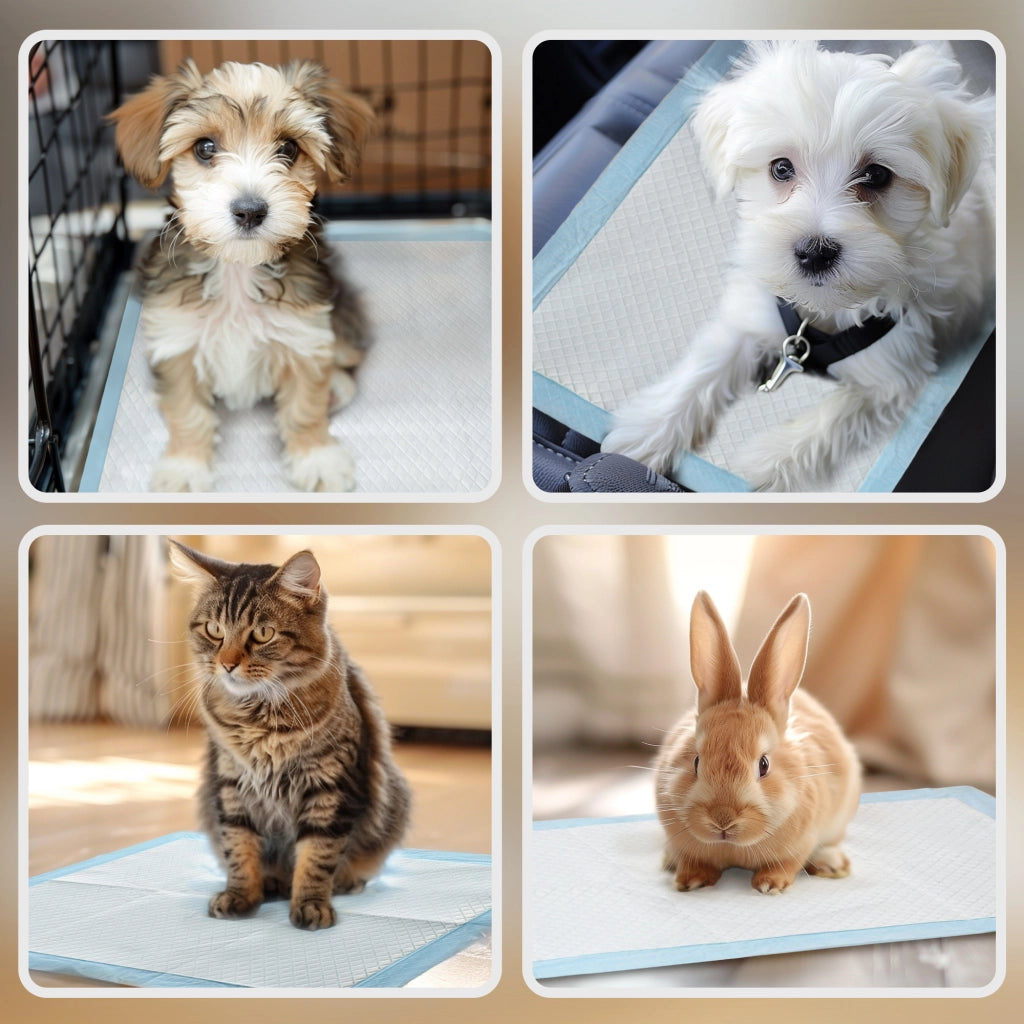 Tappetini Igienici per Cani ¨C zephmum ¨C 45x60 cm, Blu e Bianco, 100 Pezzi