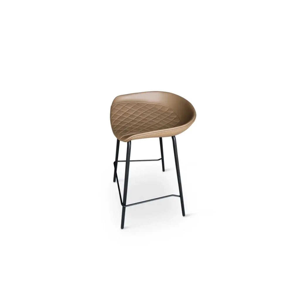 Sgabello da bar 'NURBY' Marrone, dimensioni: H74 x L43 x P43 cm