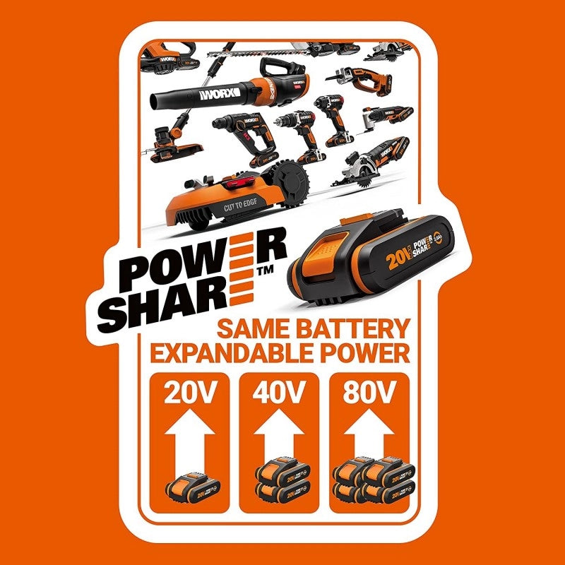 Batteria 20V/4.0Ah Lithio Worx Wa3553