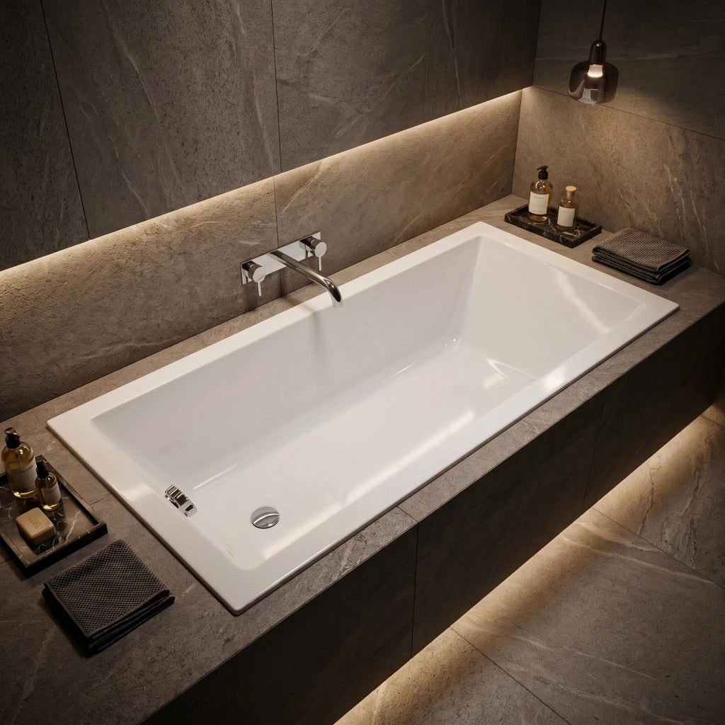 Vasca Da Bagno Acrilica Da Incasso Rea Catania 170