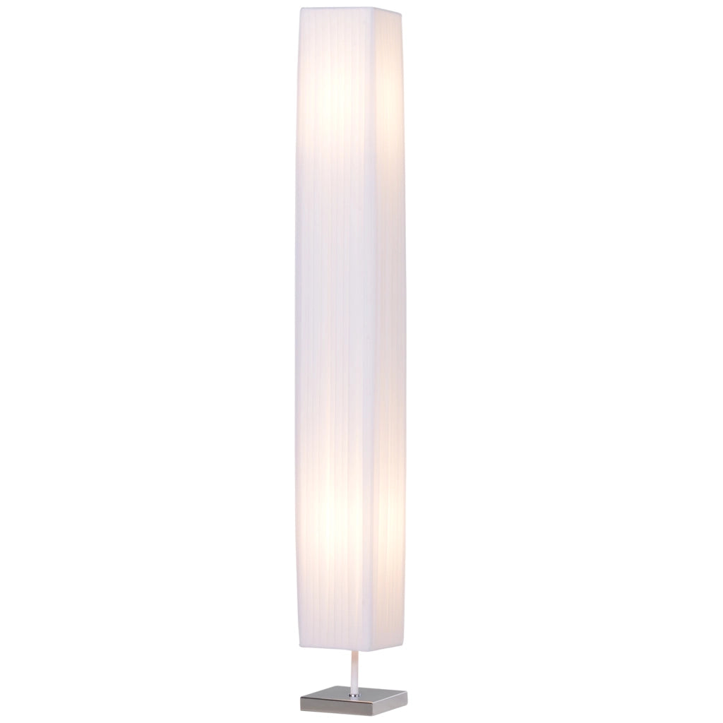 Lampada da Terra Lampada Piantana da Terra Design Moderna Salotto Tessuto 14¡Á14¡Á120cm Bianco
