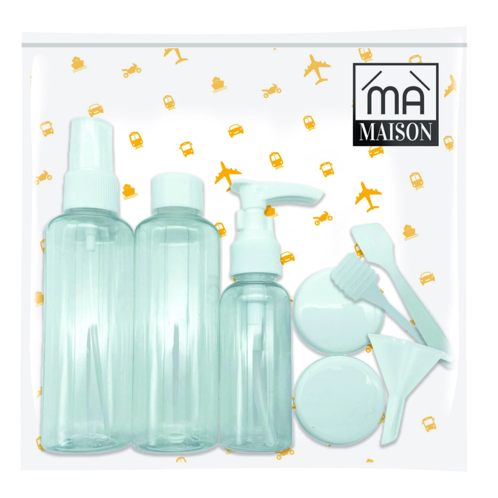 MAURY'S KIT DI CONTENITORI DA VIAGGIO IN CONFEZIONE DA 8 PZ