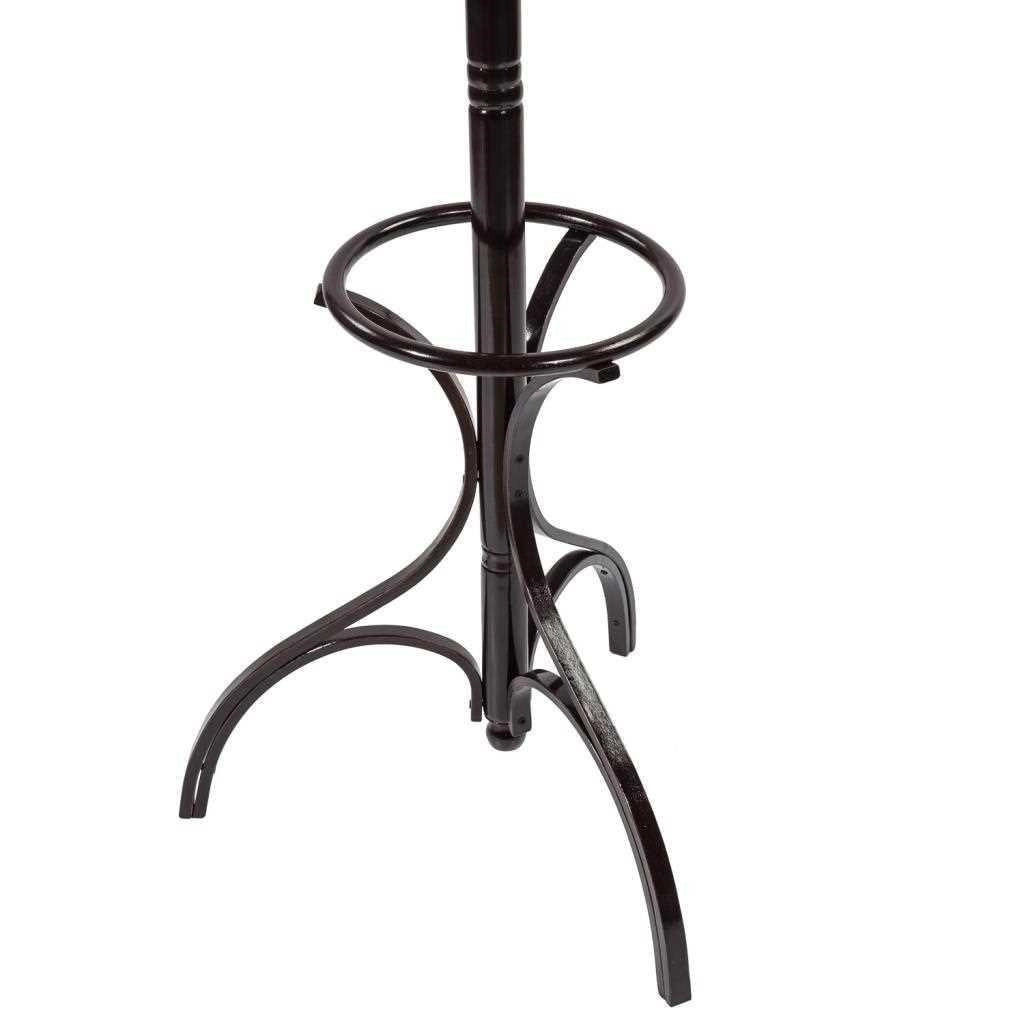 Perchero de pie de madera negro nogal 31x44x179hcm