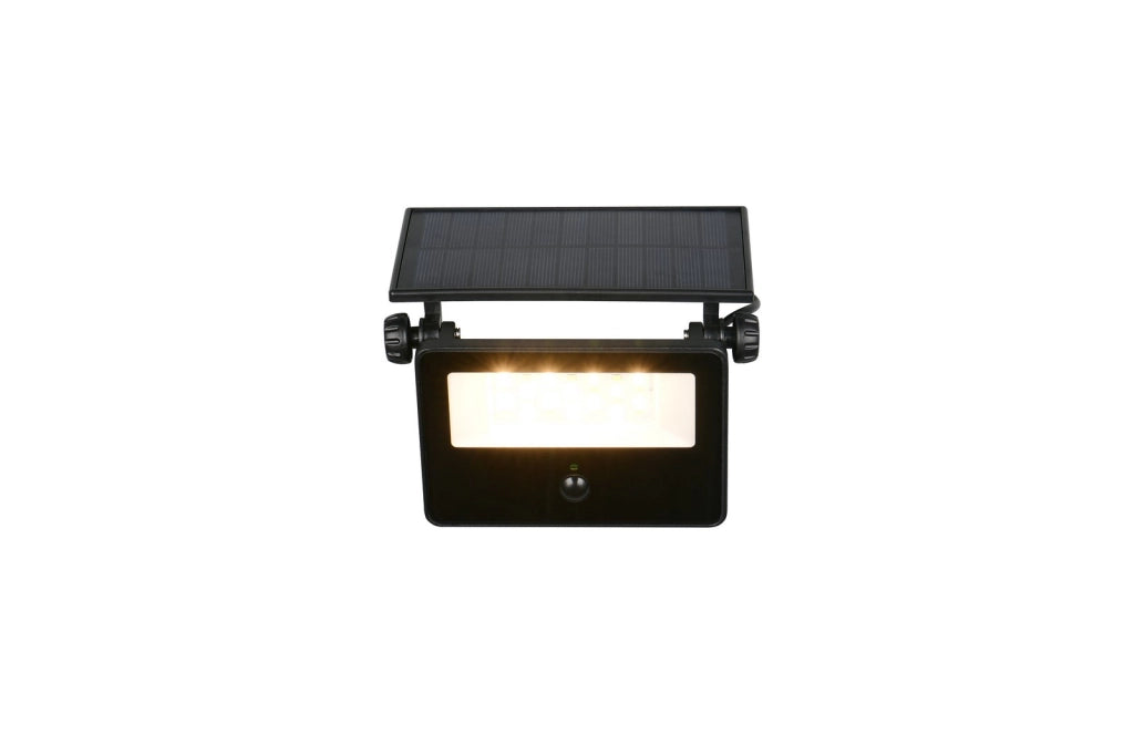 Proiettore LED solare 10W nero CCT PIR IP54 MOURA RL