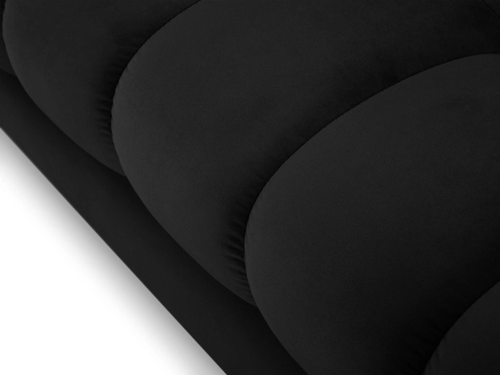 Cosmopolitan Design - Divano "Bali" 2 posti in velluto nero 