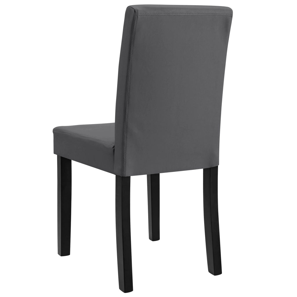 Set Hamburg di 2 Sedie Imbottite da Sala - Grigio Scuro [en.casa]