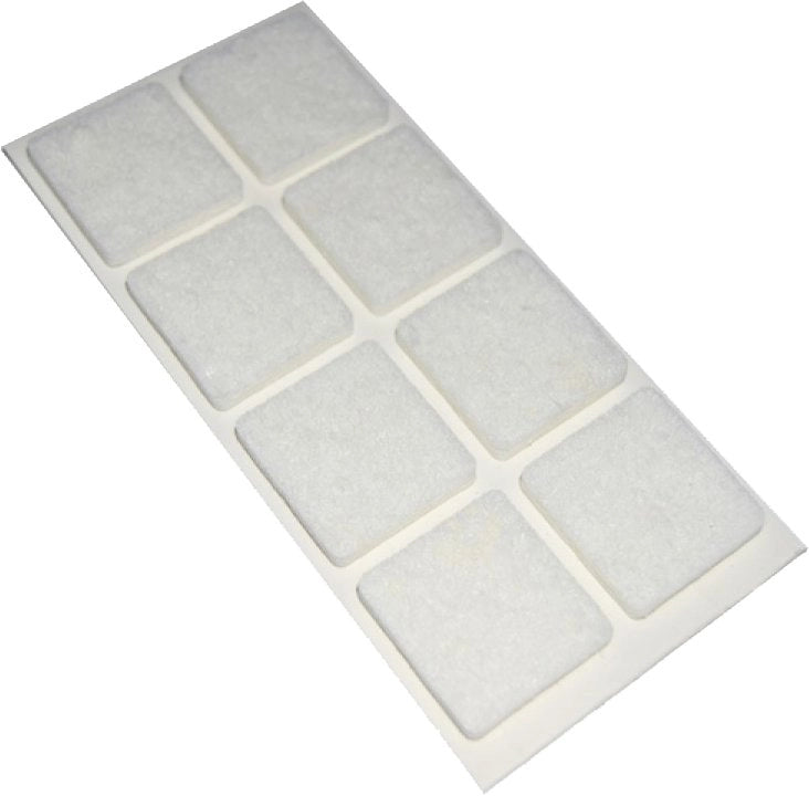 FELTRINI QUADRATI 30x30 mm - Marrone - Blister 6 pezzi