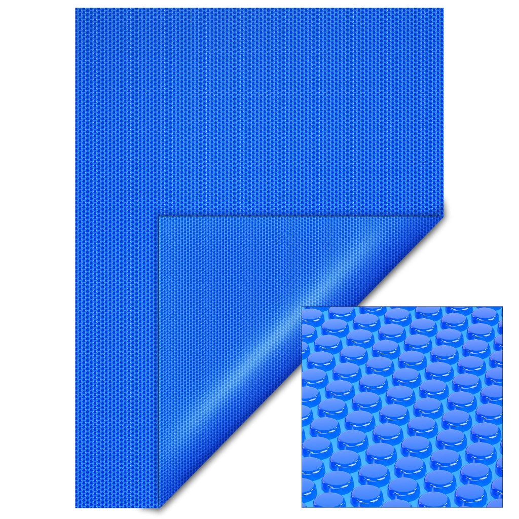 Copertura a bolle d'aria isotermica piscina rettangolare 4x6m blu 120µ