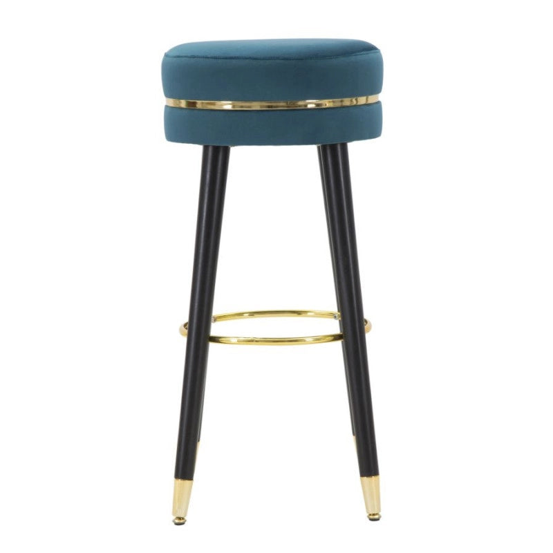 Sgabello Bar Paris Ottanio/gold cm ø 35x74