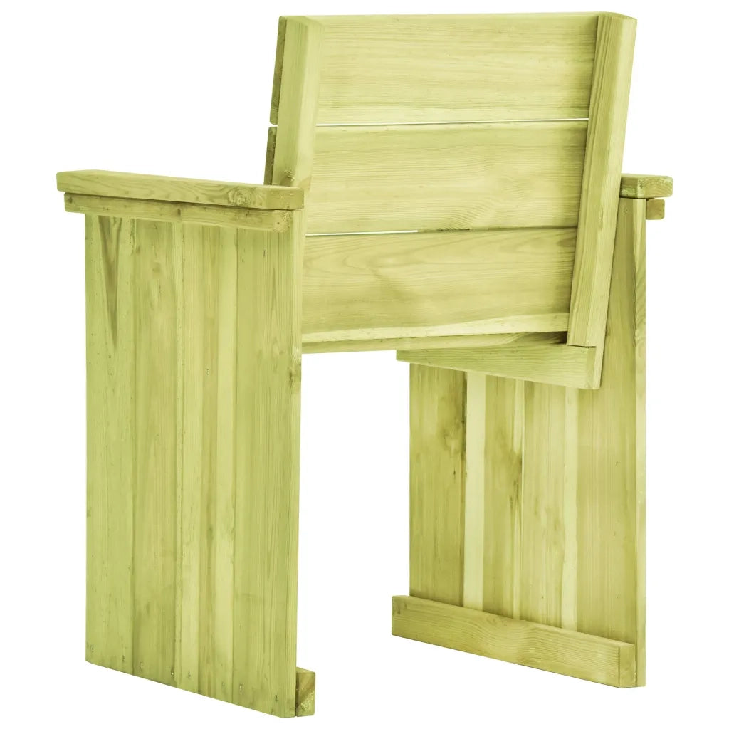 Sedia da Giardino in Legno di Pino Impregnato 49033