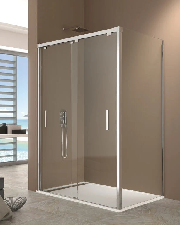 Box doccia angolare BYPASS 150x70 cm - cromo