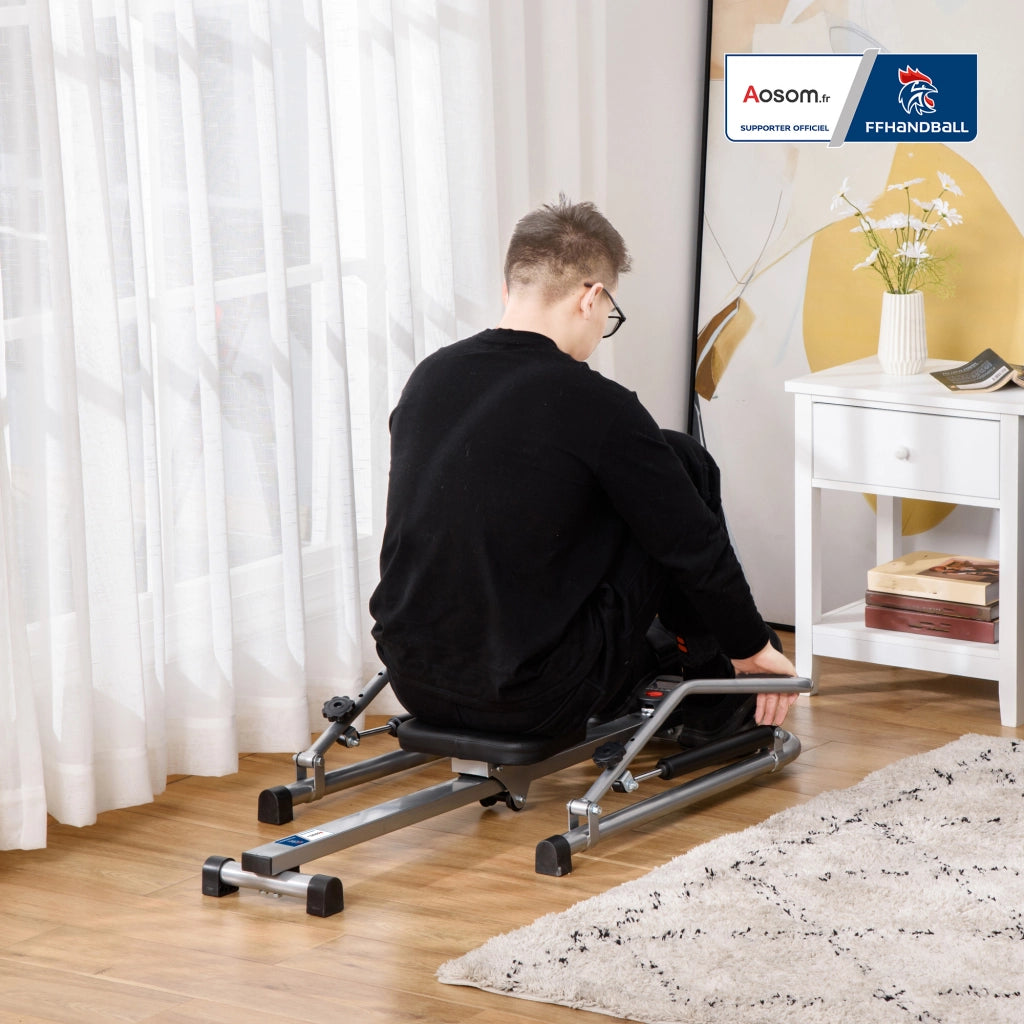 Rameur Pieghevole ¨C Zephmum ¨C Acciaio, Grigio, Multifunzione