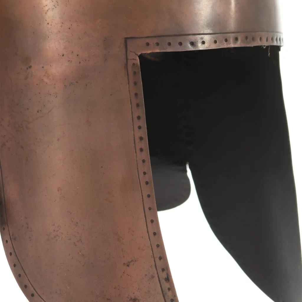 Elmo da Guerriero Greco Antico per LARP in Acciaio Rame cod mxl 61274