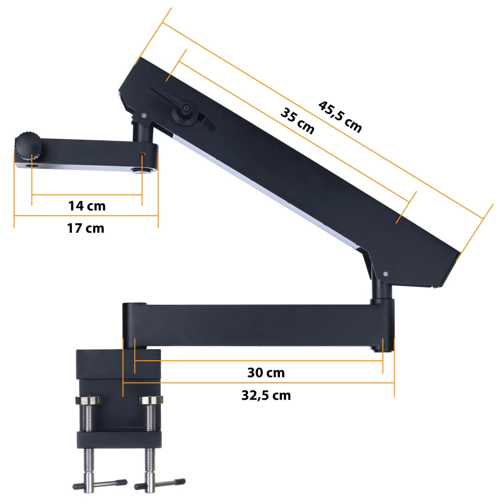 Mikroscopio Stereoscopico Trinoculare Neptune Pro MSNP-T-WDMS1 – Testa Trinoculare, Zoom 7x-45x | Ottica di Alta Qualità