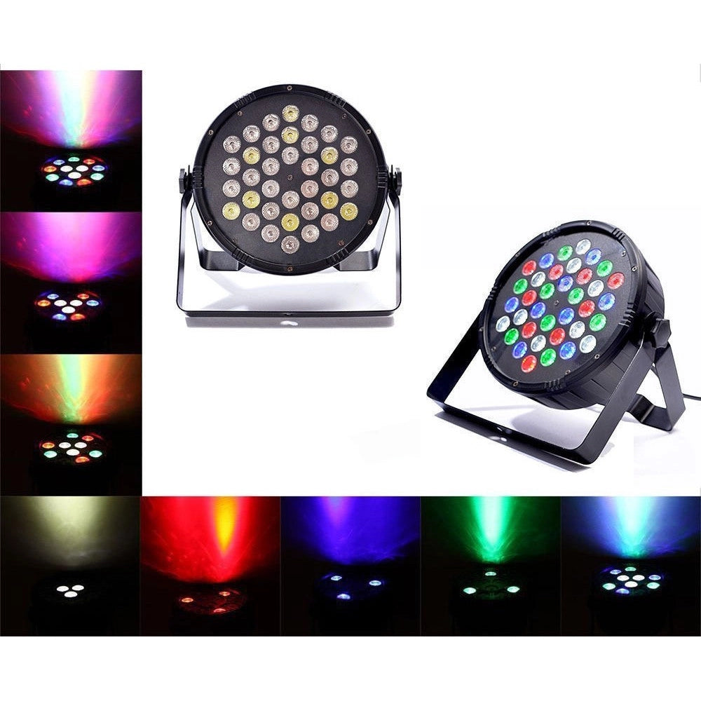 Trade Shop - Proiettore Dmx 512 Effetto Luce Flat Par Light Rgb Alta Luminosita 36 Led 36w -