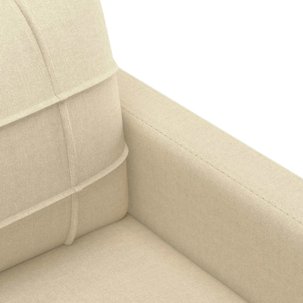 Divano a 3 Posti Crema 180 cm in Tessuto 359101
