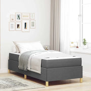 Struttura del letto Grigio scuro 90 x 190 cm Tessuto 3398900